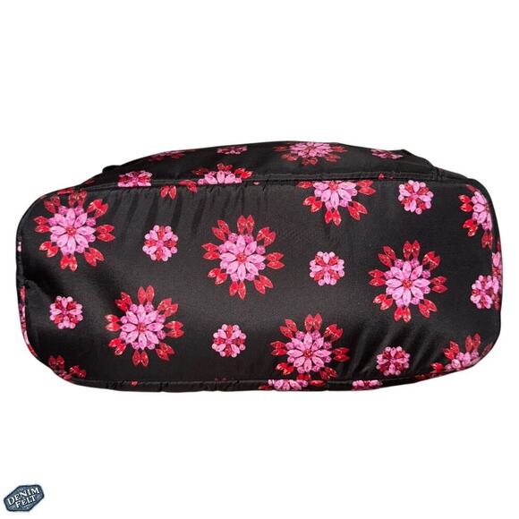 MICHAEL KORS Black Ultra Pink Ruby Jewel Floral Large KELSEY NYLON
BACKPACK - Picture 9 of 16